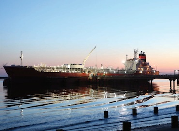 Oil Tanker at Port